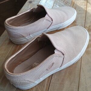 Vans suede slip on sneakers